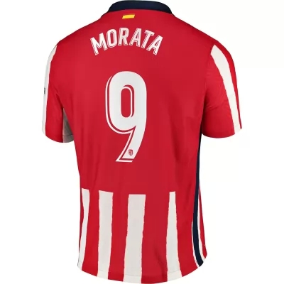 Lapset Jalkapallo Alvaro Morata #9 Kotipaita Punainen Pelipaita 2020/21 Lyhythihainen Paita