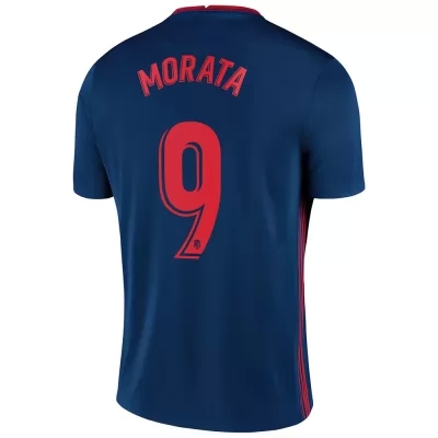 Lapset Jalkapallo Alvaro Morata #9 Vieraspaita Kuninkaallisen Sininen Pelipaita 2020/21 Lyhythihainen Paita