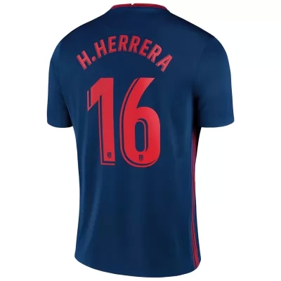 Lapset Jalkapallo Hector Herrera #16 Vieraspaita Kuninkaallisen Sininen Pelipaita 2020/21 Lyhythihainen Paita
