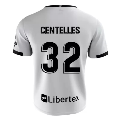 Lapset Jalkapallo Alex Centelles #32 Kotipaita Valkoinen Pelipaita 2020/21 Lyhythihainen Paita
