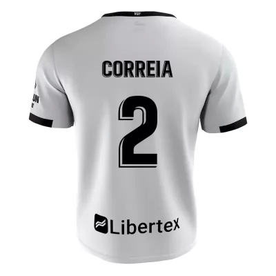 Lapset Jalkapallo Thierry Correia #2 Kotipaita Valkoinen Pelipaita 2020/21 Lyhythihainen Paita
