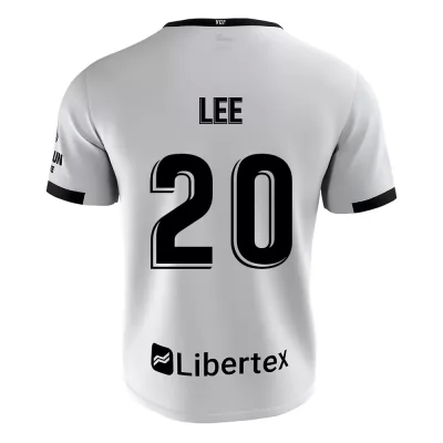 Lapset Jalkapallo Kang-in Lee #20 Kotipaita Valkoinen Pelipaita 2020/21 Lyhythihainen Paita