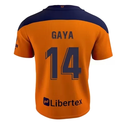 Lapset Jalkapallo Jose Gaya #14 Vieraspaita Oranssi Pelipaita 2020/21 Lyhythihainen Paita