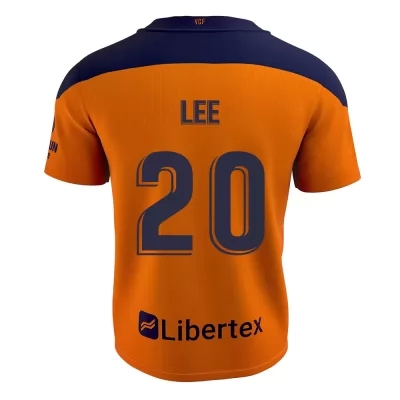 Lapset Jalkapallo Kang-in Lee #20 Vieraspaita Oranssi Pelipaita 2020/21 Lyhythihainen Paita