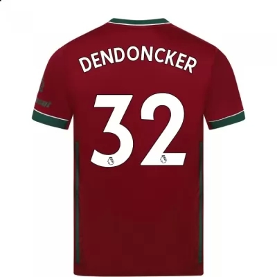Lapset Jalkapallo Leander Dendoncker #32 3. Paita Karmiininpunainen Pelipaita 2020/21 Lyhythihainen Paita