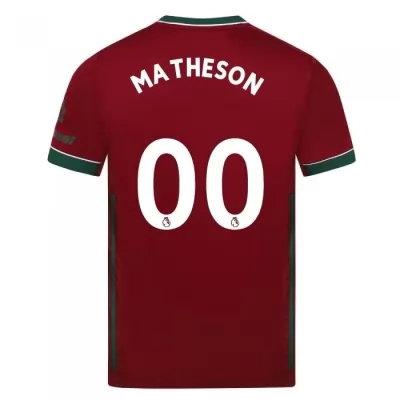 Lapset Jalkapallo Luke Matheson #0 3. Paita Karmiininpunainen Pelipaita 2020/21 Lyhythihainen Paita