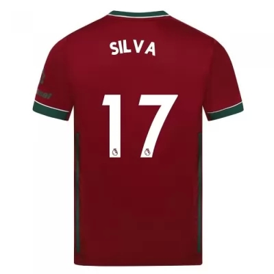 Lapset Jalkapallo Fabio Silva #17 3. Paita Karmiininpunainen Pelipaita 2020/21 Lyhythihainen Paita