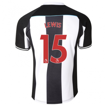 Miesten Jalkapallo Jamal Lewis #15 Valkoinen Musta Kotipaita 2021/22 Lyhythihainen Paita T-paita