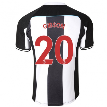 Miesten Jalkapallo Lauren Gibson #20 Valkoinen Musta Kotipaita 2021/22 Lyhythihainen Paita T-paita