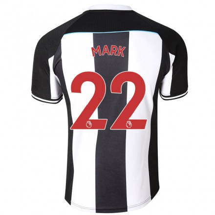 Miesten Jalkapallo Ellie Mark #22 Valkoinen Musta Kotipaita 2021/22 Lyhythihainen Paita T-paita