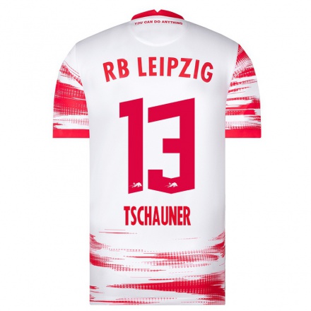 Miesten Jalkapallo Philipp Tschauner #13 Punainen Valkoinen Kotipaita 2021/22 Lyhythihainen Paita T-paita