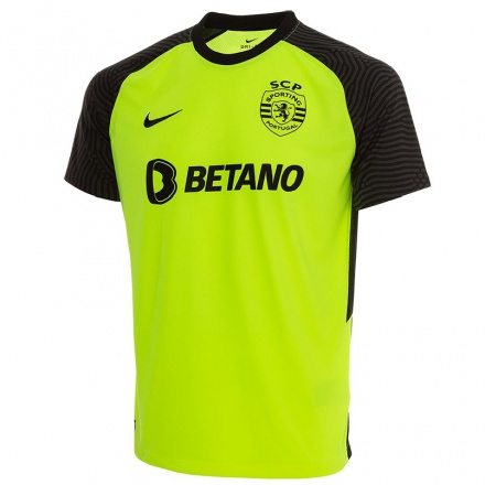 Miesten Jalkapallo Joana Martins #14 Vihreä Keltainen Vieraspaita 2021/22 Lyhythihainen Paita T-paita
