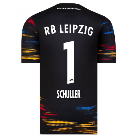 Miesten Jalkapallo Gina Schuller #1 Musta Keltainen Vieraspaita 2021/22 Lyhythihainen Paita T-paita