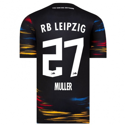 Miesten Jalkapallo Marlene Muller #27 Musta Keltainen Vieraspaita 2021/22 Lyhythihainen Paita T-paita