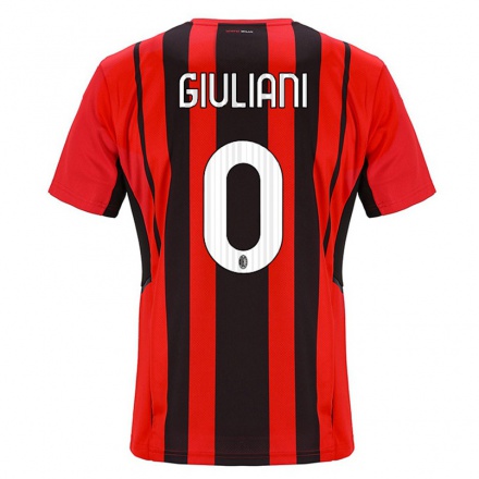 Miesten Jalkapallo Laura Giuliani #0 Punamusta Kotipaita 2021/22 Lyhythihainen Paita T-paita