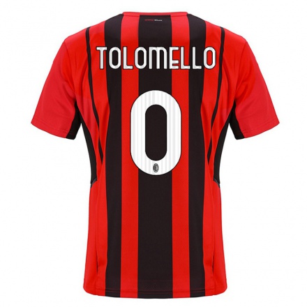 Miesten Jalkapallo Filippo Tolomello #0 Punamusta Kotipaita 2021/22 Lyhythihainen Paita T-paita