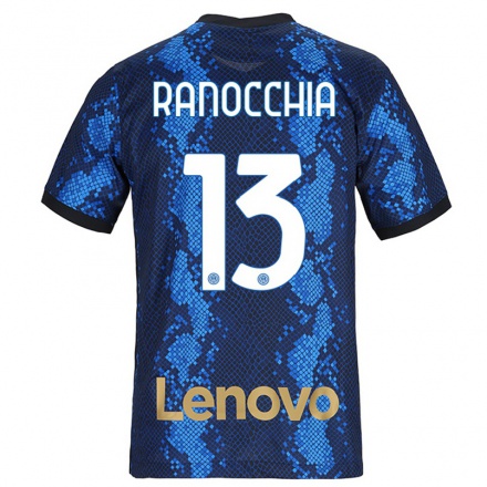 Miesten Jalkapallo Andrea Ranocchia #13 Tummansininen Kotipaita 2021/22 Lyhythihainen Paita T-paita