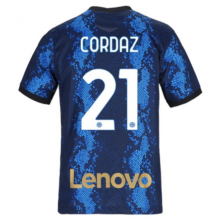 Miesten Jalkapallo Alex Cordaz #21 Tummansininen Kotipaita 2021/22 Lyhythihainen Paita T-paita