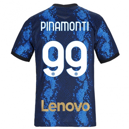 Miesten Jalkapallo Andrea Pinamonti #99 Tummansininen Kotipaita 2021/22 Lyhythihainen Paita T-paita