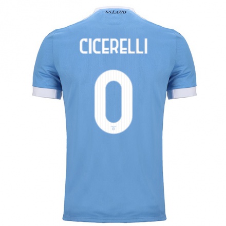 Miesten Jalkapallo Emanuele Cicerelli #0 Sininen Kotipaita 2021/22 Lyhythihainen Paita T-paita