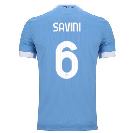 Miesten Jalkapallo Federica Savini #6 Sininen Kotipaita 2021/22 Lyhythihainen Paita T-paita