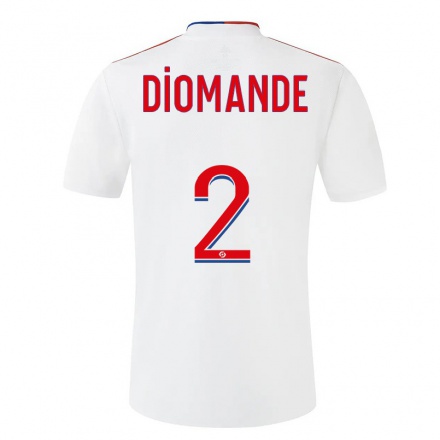 Miesten Jalkapallo Sinaly Diomande #2 Valkoinen Kotipaita 2021/22 Lyhythihainen Paita T-paita