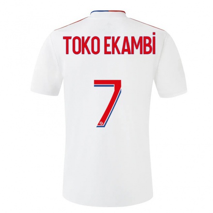 Miesten Jalkapallo Karl Toko Ekambi #7 Valkoinen Kotipaita 2021/22 Lyhythihainen Paita T-paita