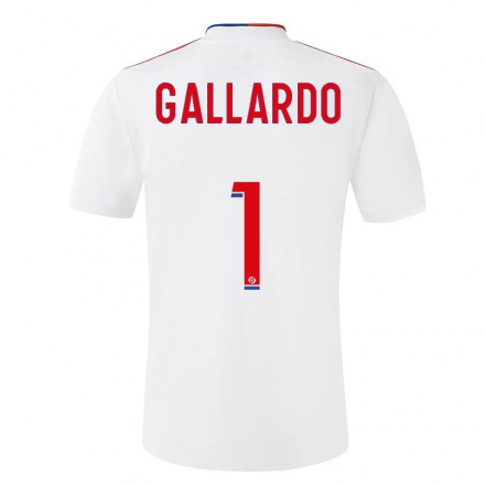 Miesten Jalkapallo Lola Gallardo #1 Valkoinen Kotipaita 2021/22 Lyhythihainen Paita T-paita