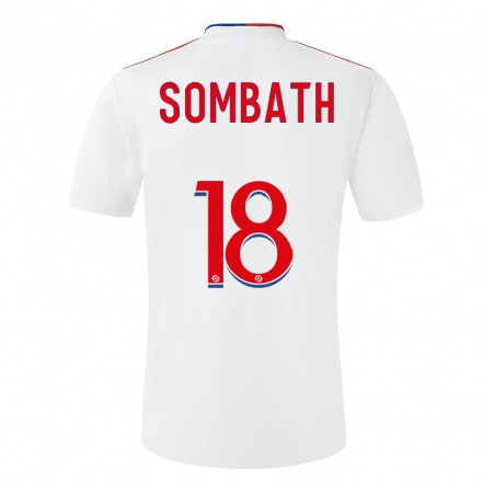 Miesten Jalkapallo Alice Sombath #18 Valkoinen Kotipaita 2021/22 Lyhythihainen Paita T-paita
