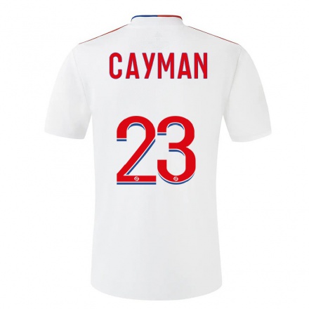 Miesten Jalkapallo Janice Cayman #23 Valkoinen Kotipaita 2021/22 Lyhythihainen Paita T-paita