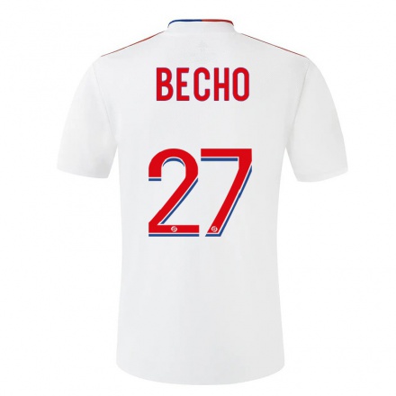 Miesten Jalkapallo Vicki Becho #27 Valkoinen Kotipaita 2021/22 Lyhythihainen Paita T-paita