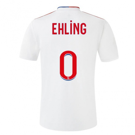 Miesten Jalkapallo Thibaut Ehling #0 Valkoinen Kotipaita 2021/22 Lyhythihainen Paita T-paita