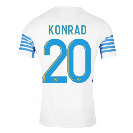 Miesten Jalkapallo Konrad de la Fuente #20 Valkoinen Kotipaita 2021/22 Lyhythihainen Paita T-paita