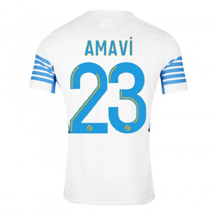 Miesten Jalkapallo Amavi #23 Valkoinen Kotipaita 2021/22 Lyhythihainen Paita T-paita