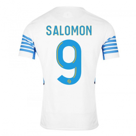 Miesten Jalkapallo Maeva Salomon #9 Valkoinen Kotipaita 2021/22 Lyhythihainen Paita T-paita