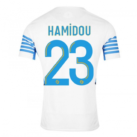 Miesten Jalkapallo Jamila Hamidou #23 Valkoinen Kotipaita 2021/22 Lyhythihainen Paita T-paita