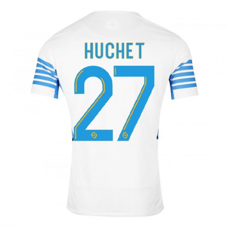 Miesten Jalkapallo Sarah Huchet #27 Valkoinen Kotipaita 2021/22 Lyhythihainen Paita T-paita