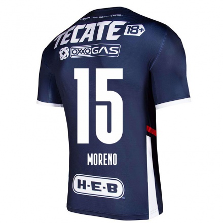 Miesten Jalkapallo Hector Moreno #15 Laivastonsininen Kotipaita 2021/22 Lyhythihainen Paita T-paita