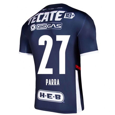 Miesten Jalkapallo Daniel Parra #27 Laivastonsininen Kotipaita 2021/22 Lyhythihainen Paita T-paita