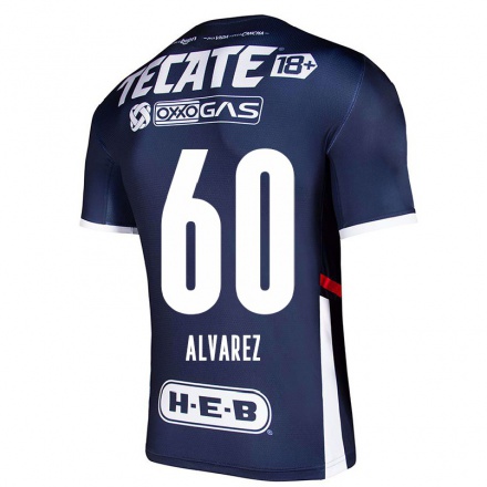 Miesten Jalkapallo Juan Alvarez #60 Laivastonsininen Kotipaita 2021/22 Lyhythihainen Paita T-paita