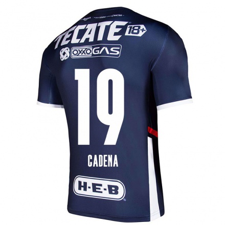 Miesten Jalkapallo Mariana Cadena #19 Laivastonsininen Kotipaita 2021/22 Lyhythihainen Paita T-paita
