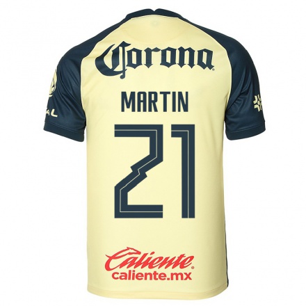Miesten Jalkapallo Henry Martin #21 Keltainen Kotipaita 2021/22 Lyhythihainen Paita T-paita