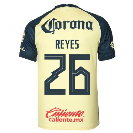 Miesten Jalkapallo Salvador Reyes #26 Keltainen Kotipaita 2021/22 Lyhythihainen Paita T-paita