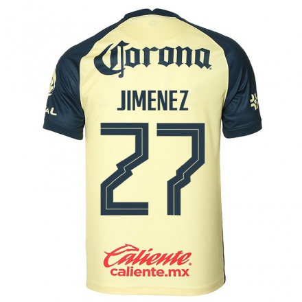 Miesten Jalkapallo Oscar Jimenez #27 Keltainen Kotipaita 2021/22 Lyhythihainen Paita T-paita