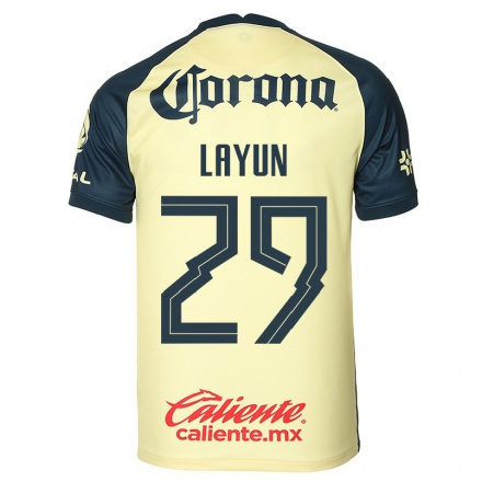 Miesten Jalkapallo Miguel Layun #29 Keltainen Kotipaita 2021/22 Lyhythihainen Paita T-paita