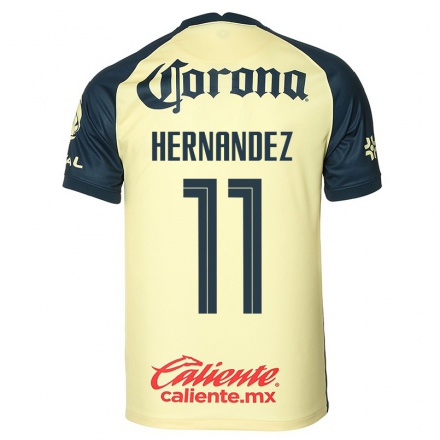 Miesten Jalkapallo Montserrat Hernandez #11 Keltainen Kotipaita 2021/22 Lyhythihainen Paita T-paita