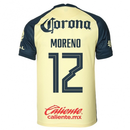Miesten Jalkapallo Zaira Moreno #12 Keltainen Kotipaita 2021/22 Lyhythihainen Paita T-paita