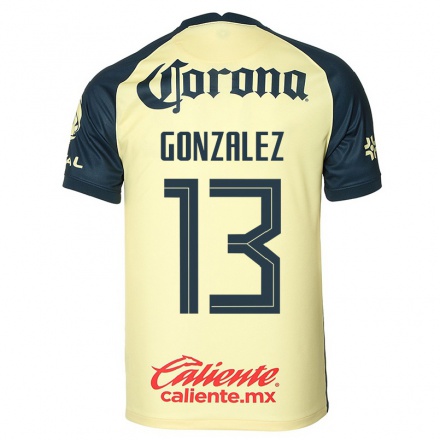 Miesten Jalkapallo Eva Gonzalez #13 Keltainen Kotipaita 2021/22 Lyhythihainen Paita T-paita