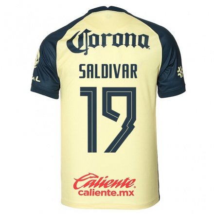 Miesten Jalkapallo Angelique Saldivar #19 Keltainen Kotipaita 2021/22 Lyhythihainen Paita T-paita