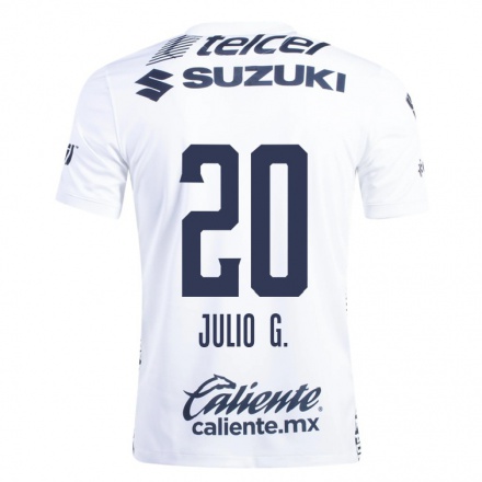 Miesten Jalkapallo Julio Gonzalez #20 Valkoinen Kotipaita 2021/22 Lyhythihainen Paita T-paita